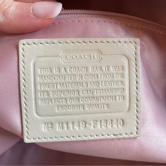 Coach Ashley Signature Sateen Ivory Satchel handbag - Picture 5 of 11